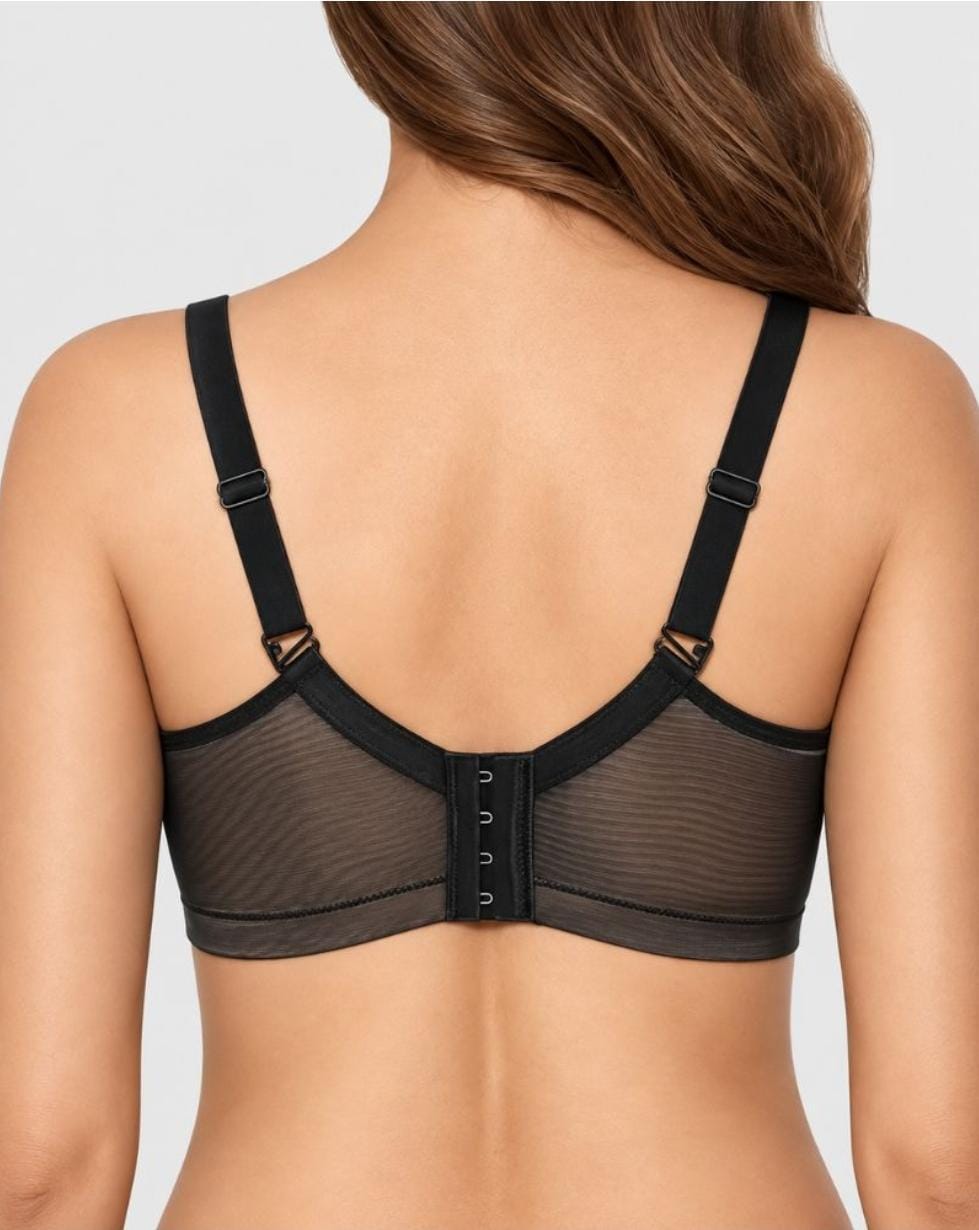 DEEP-V LACE FULL -CUP PUSH -UP BRA