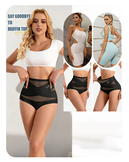 Confident Tummy-Crossover Shapewear Panties