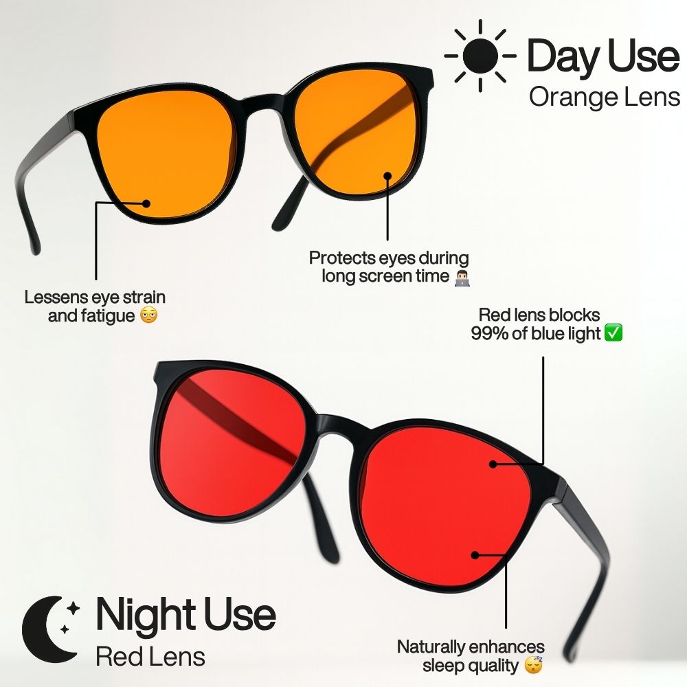 Flow State™ Unisex Red Lens Blue Light Glasses