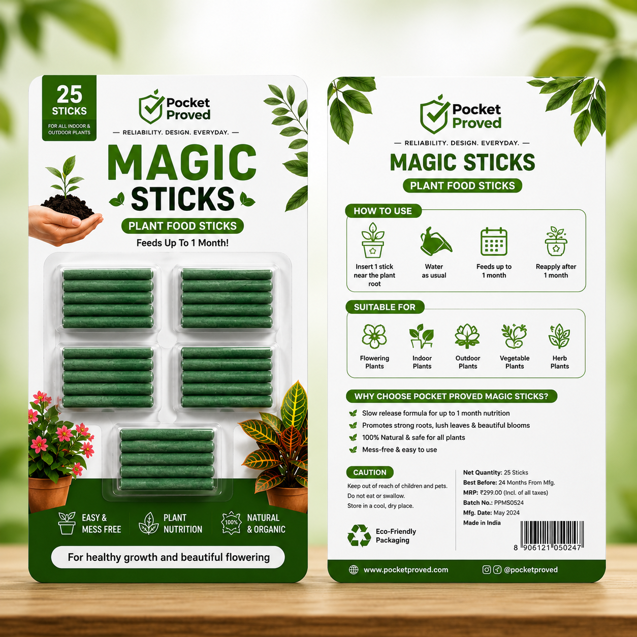 Magic Green Plant Sticks