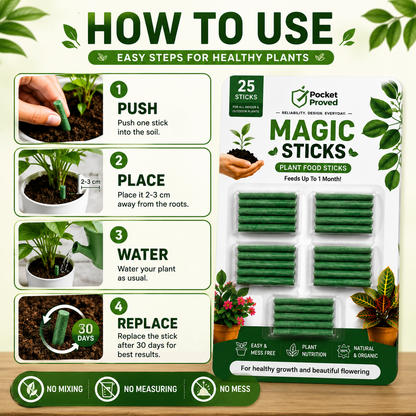 Magic Green Plant Sticks