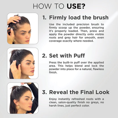 Root Touch Up Powder with Brush