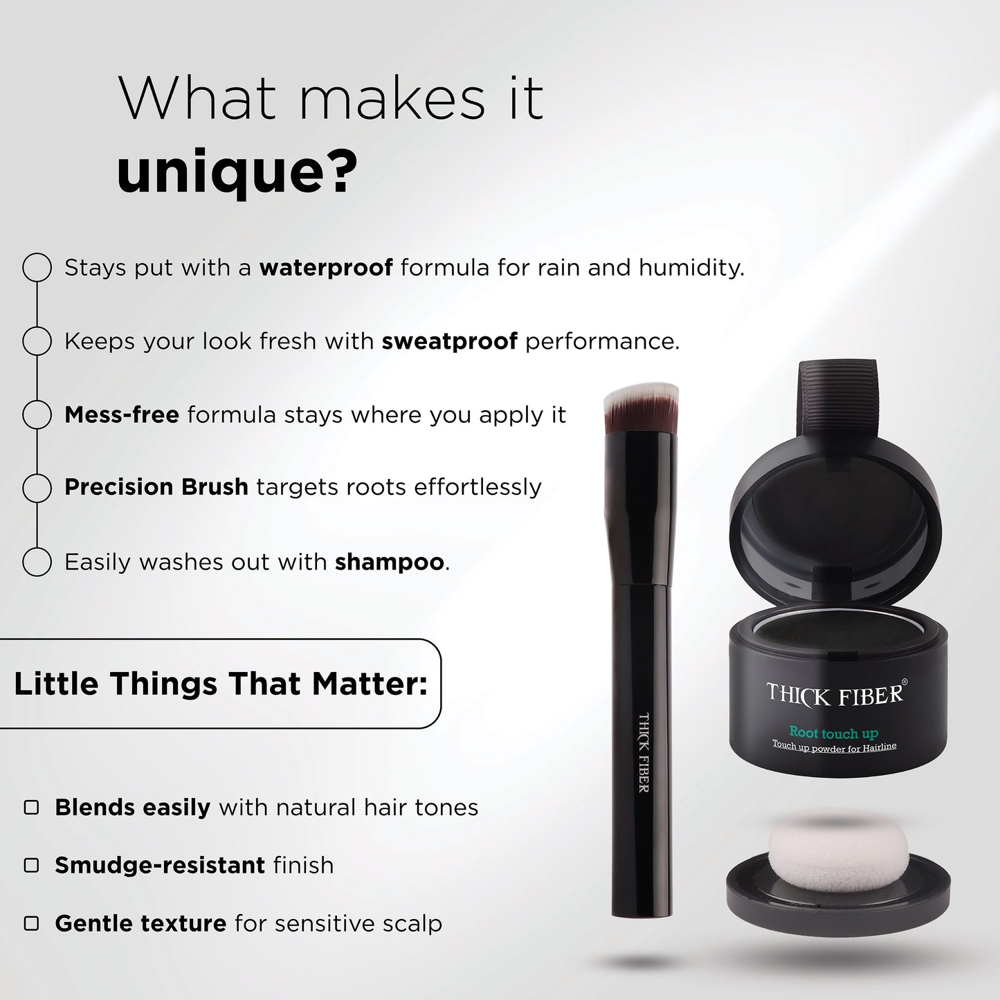 Root Touch Up Powder with Brush
