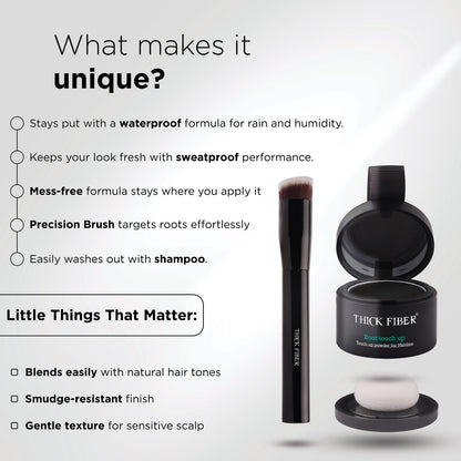 Root Touch Up Powder with Brush