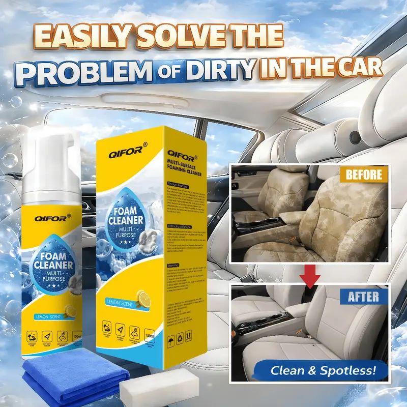 QIFOR Automotive interior foam cleaner multi purpose cleaner
