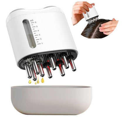 Red Light Electric Scalp Massager Hair Oil Applicator Vibration Hair Gro