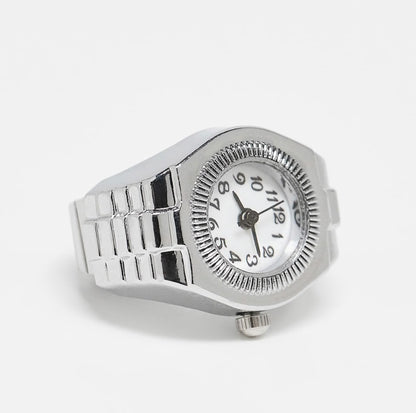 Women Finger Watch Casual Finger Watch Lady Quartz Finger Ring