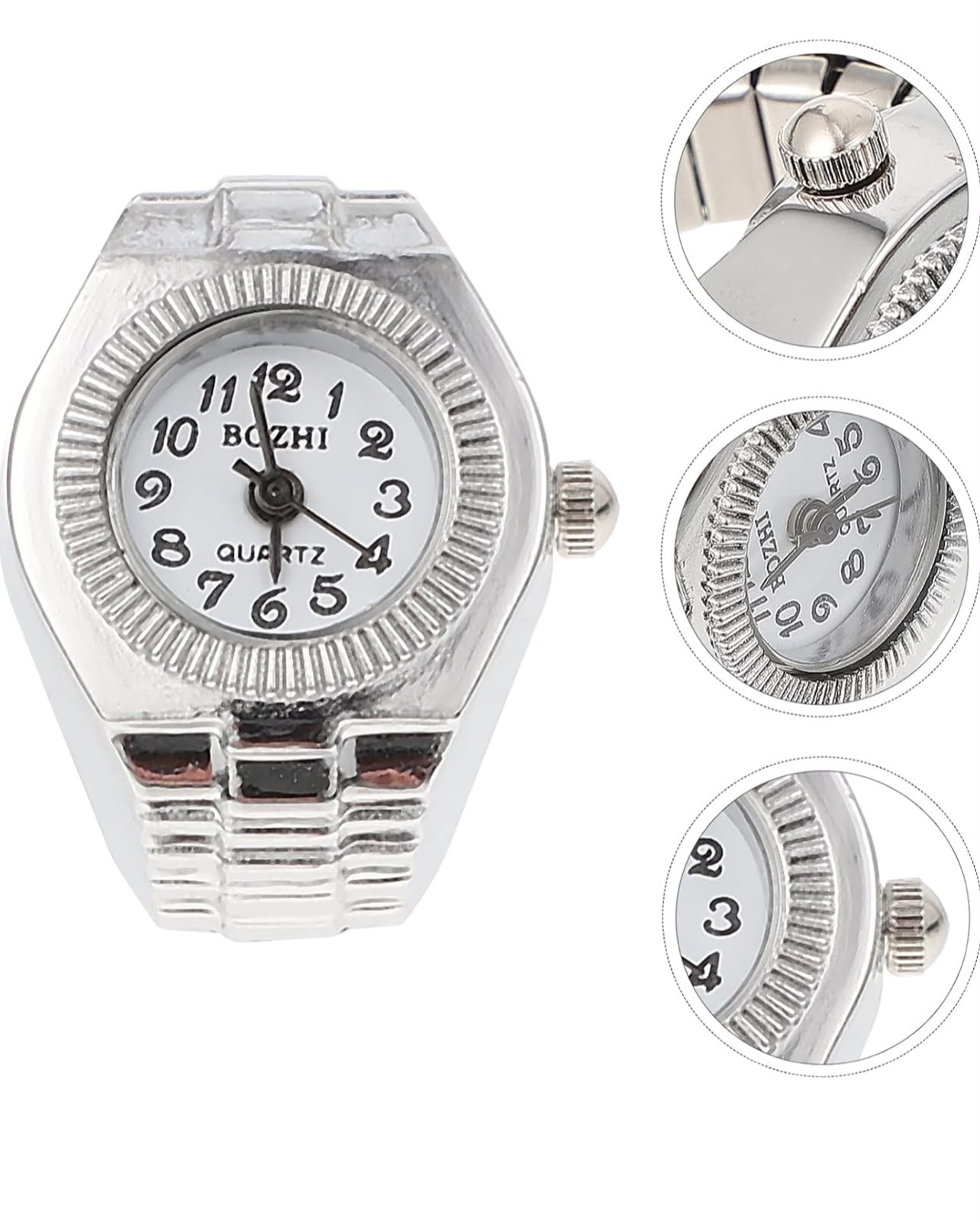 Women Finger Watch Casual Finger Watch Lady Quartz Finger Ring