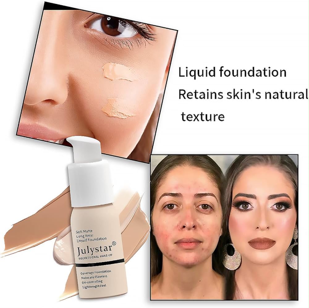 Julystar Soft Matte Finish Liquid foundation