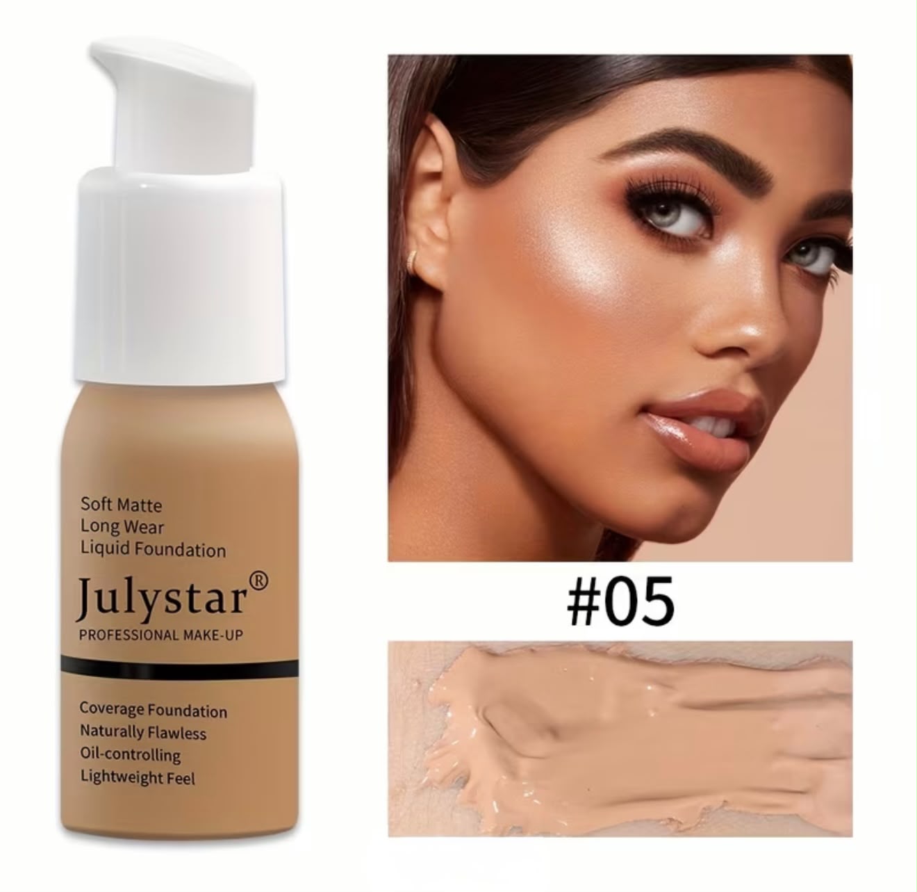 Julystar Soft Matte Finish Liquid foundation