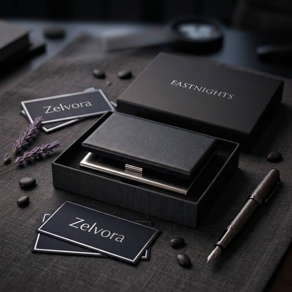 EASTNIGHTS RFID Credit Card Holder Protector Metal Credit Card Wallet Business Card Holder for Men Women