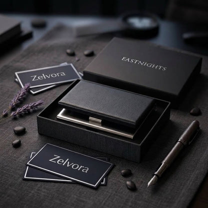 EASTNIGHTS RFID Credit Card Holder Protector Metal Credit Card Wallet Business Card Holder for Men Women