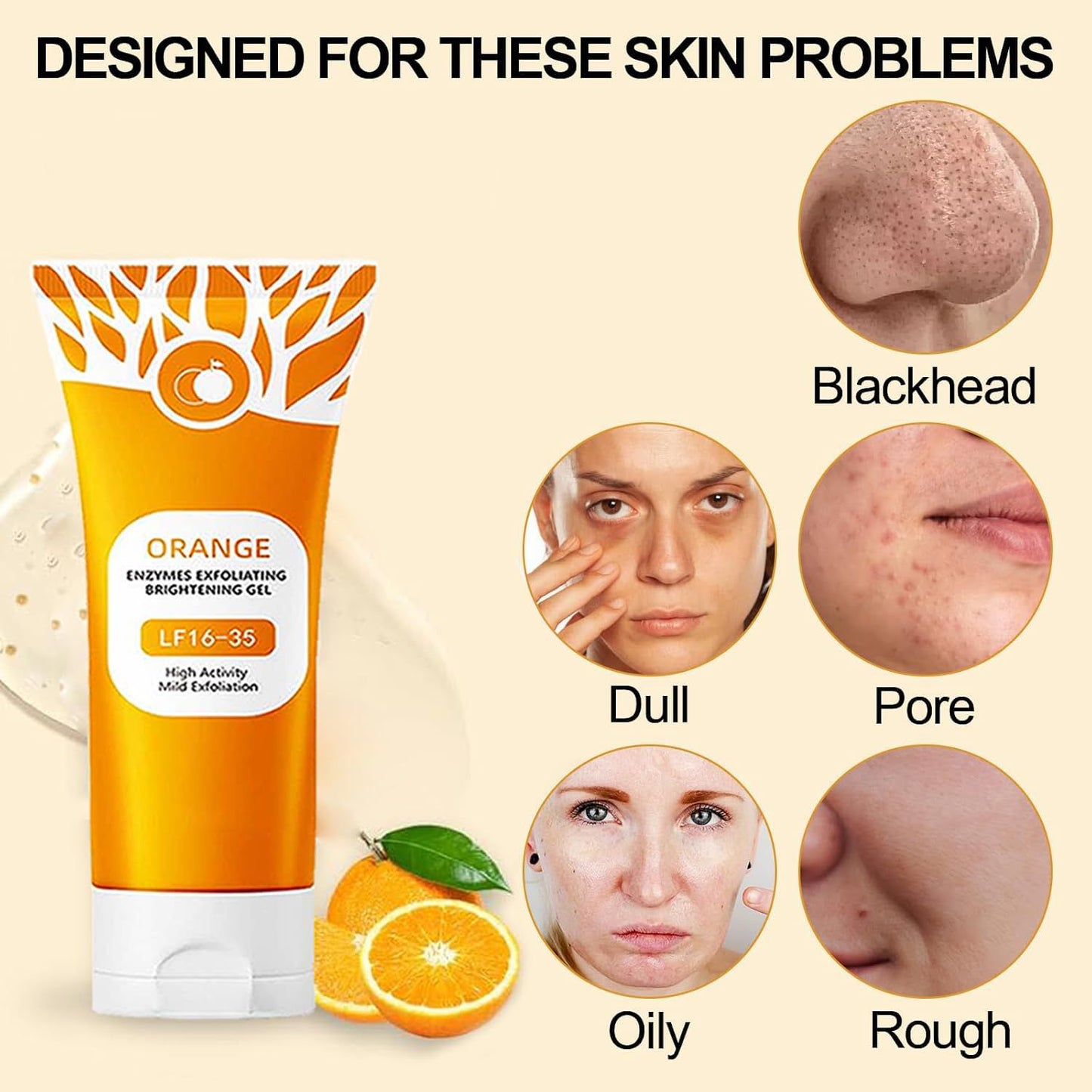 ORANGE 🍊 ENZYMES EXFOLIATING BRIGHTENING GEL