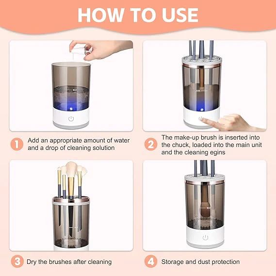 💄✨ Electric Makeup Brush Cleaner 🧼💨 🫧 DEEP CLEAN • FAST DRY • FRESH BRUSHES ✨💕
