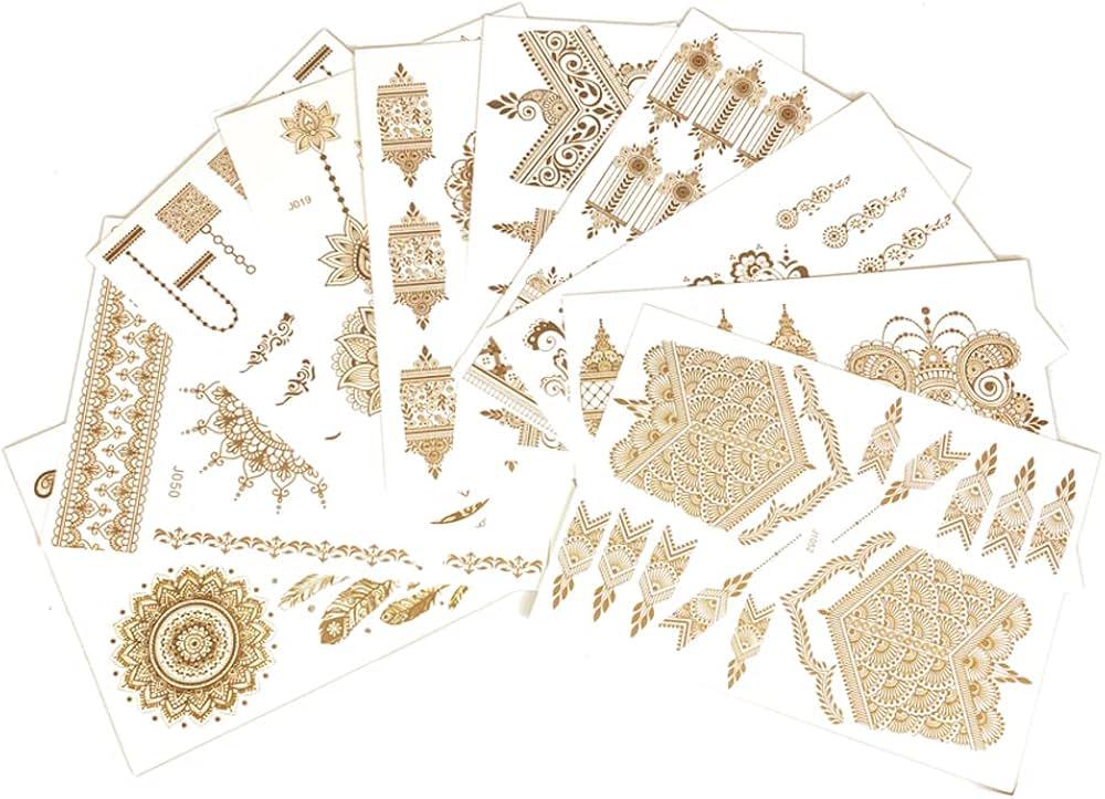 Gold Heena Stickers